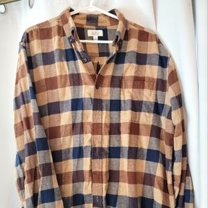 Croft & Barrow Flannel Shirt XL Long Sleeve Mens